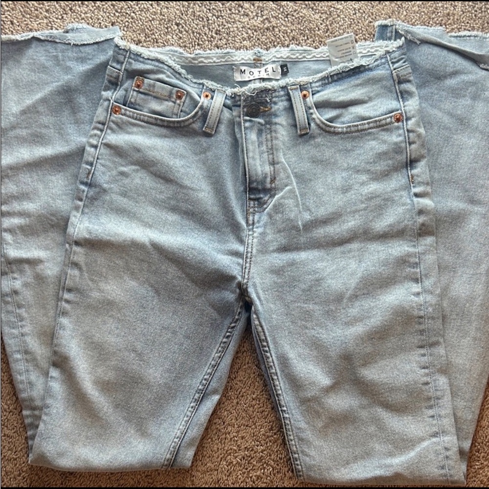 Motel Rocks Frayed Jeans - Picture 3 of 5